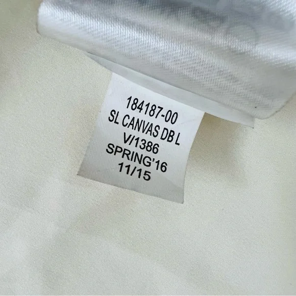 Banana Republic Linen Cotton Peplum Dress Oatmeal Color Size 10 - Picture 8 of 12